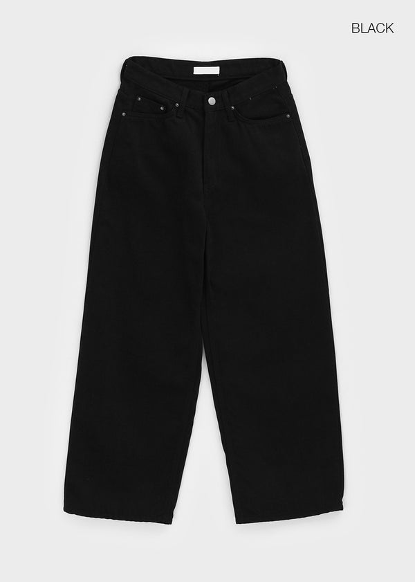 Non-tem Velvet Fleece Straight Cotton Pants