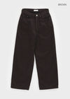 Non-tem Velvet Fleece Straight Cotton Pants