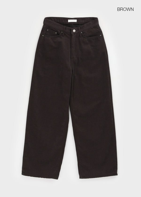 Non-tem Velvet Fleece Straight Cotton Pants