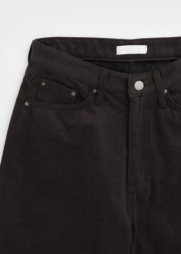 Non-tem Velvet Fleece Straight Cotton Pants