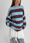Mite Stripe Loose Fit Wool Knit