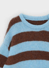 Mite Stripe Loose Fit Wool Knit