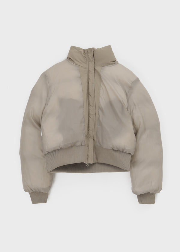 Pomme Fur Trimming Hooded Short Wellon Padding (4 Oz)