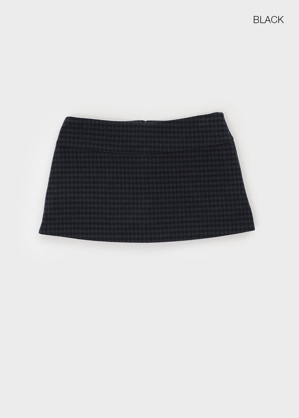 Verora Check Mini Skirt Pants
