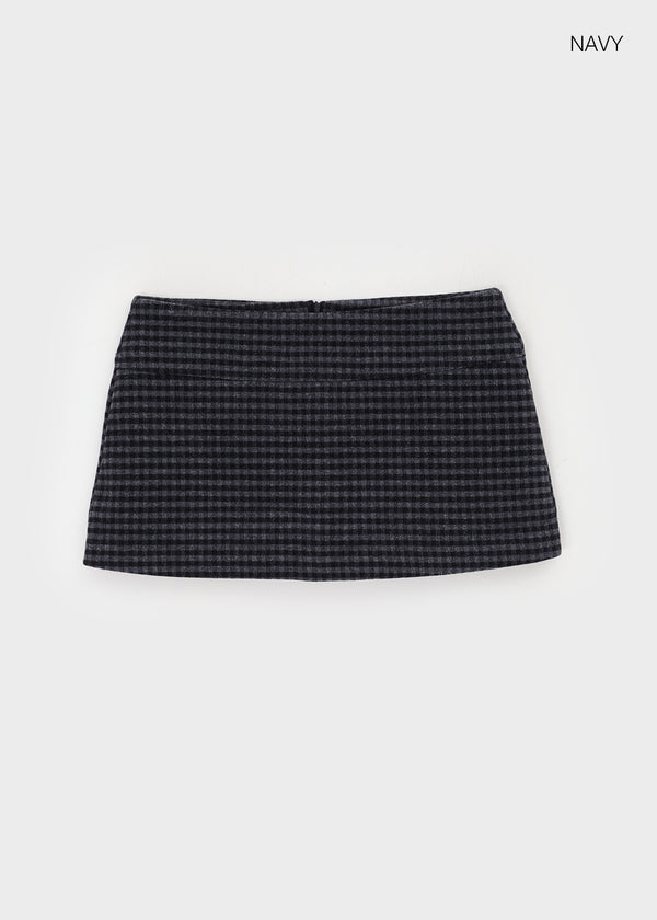 Verora Check Mini Skirt Pants
