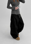 (UNISEX) Plefit Wide Balloon Cargo Pants