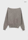 Poenat Wool Off-shoulder Knit