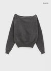 Poenat Wool Off-shoulder Knit