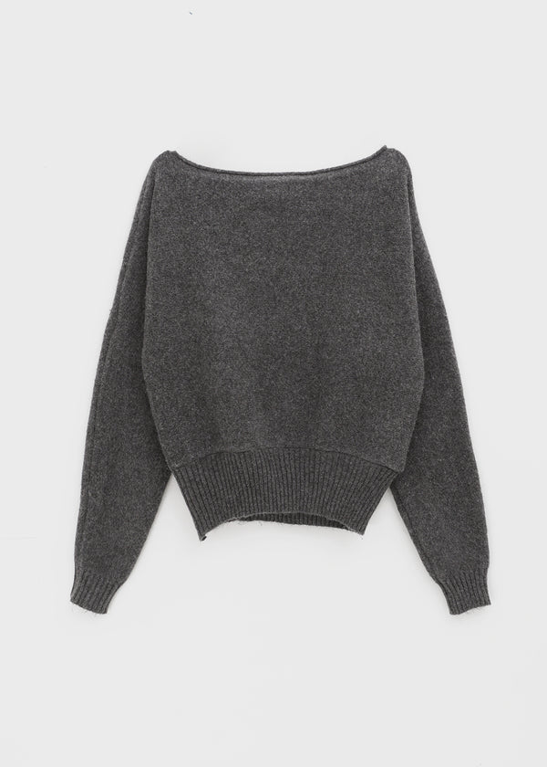 Poenat Wool Off-shoulder Knit