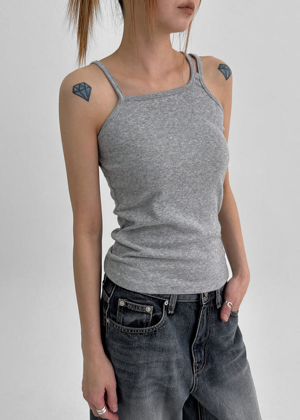 Ritemine SET - Stripe long-sleeved T-shirt, fleece sleeveless