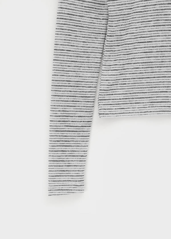 Ritemine SET - Stripe long-sleeved T-shirt, fleece sleeveless