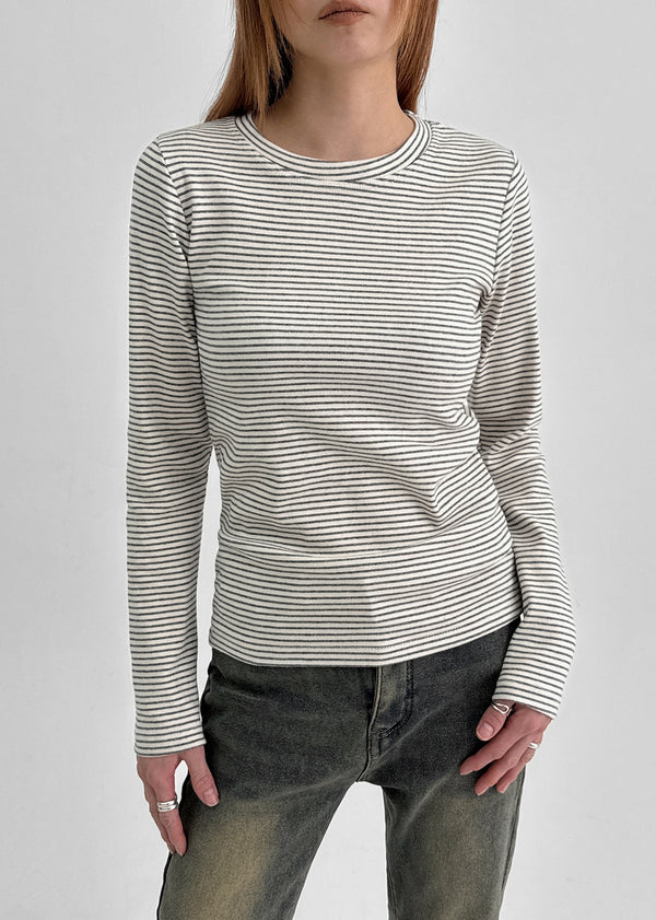 Tokel Stripe Round Long Sleeve T-shirt