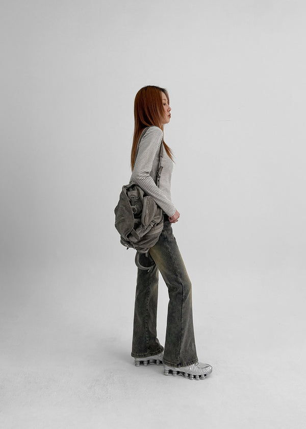 Welp Raised Fleece Bootcut Denim Pants