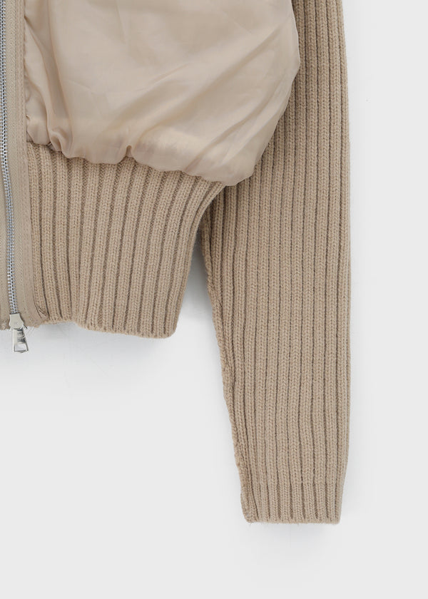 Nilti Fur Trimming Padded Hooded Zip-up (1 Oz)