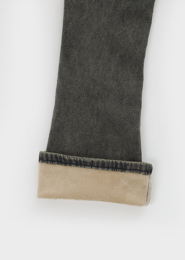 Welp Raised Fleece Bootcut Denim Pants