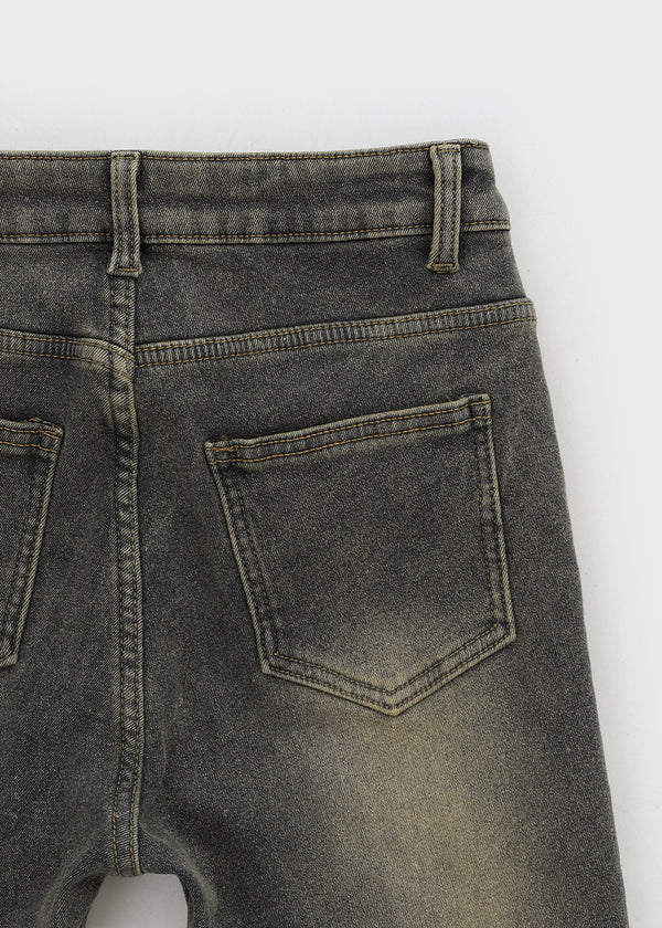 Welp Raised Fleece Bootcut Denim Pants