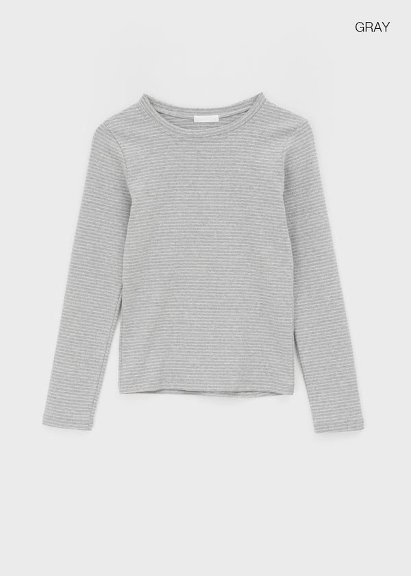 Tokel Stripe Round Long Sleeve T-shirt