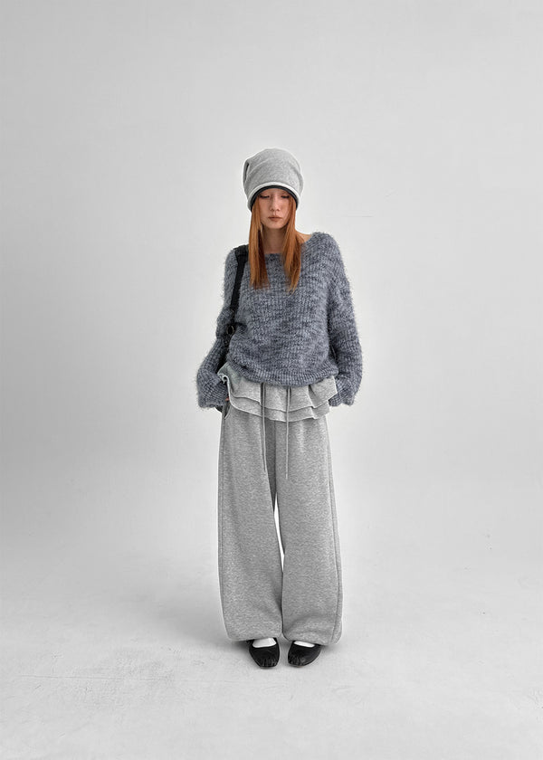Dio Frill Fleece Banding Jogger Pants
