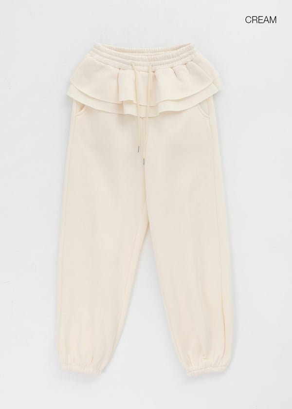 Dio Frill Fleece Banding Jogger Pants