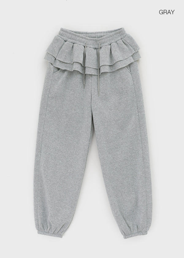 Dio Frill Fleece Banding Jogger Pants