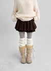 Kurupi Double Wool Pleated Miniskirt