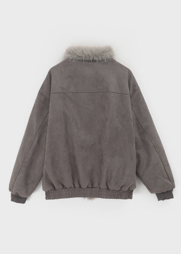 (UNISEX) Carrot High Neck Fur Padding Mustang