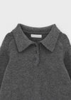 Horn Button Collar Knit