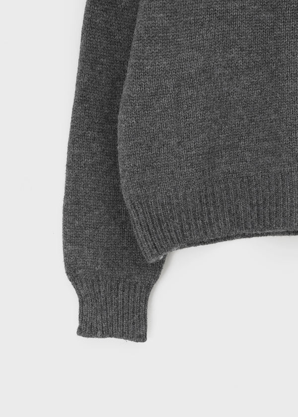 Horn Button Collar Knit