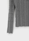 Rivenn Cable Henley Neck Knit