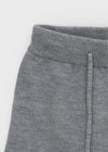 Newkey Basic Mid-thigh Knit Shorts (50% Wool)