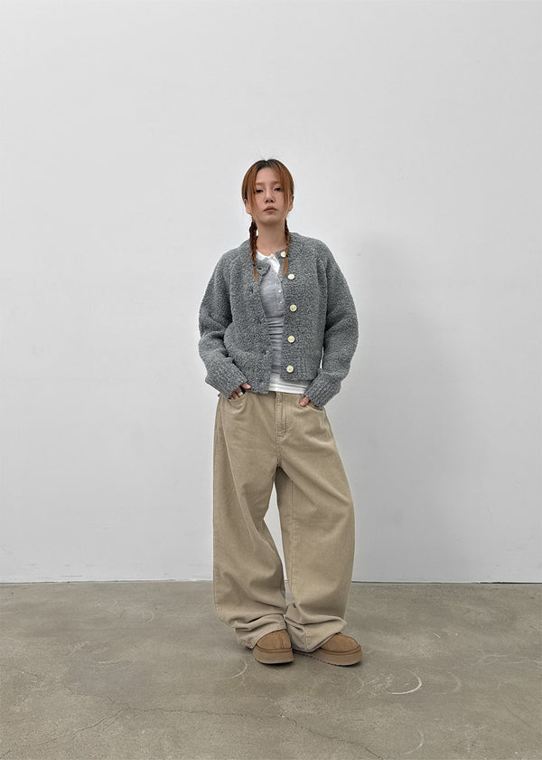Franno Basic Wide Corduroy Pants