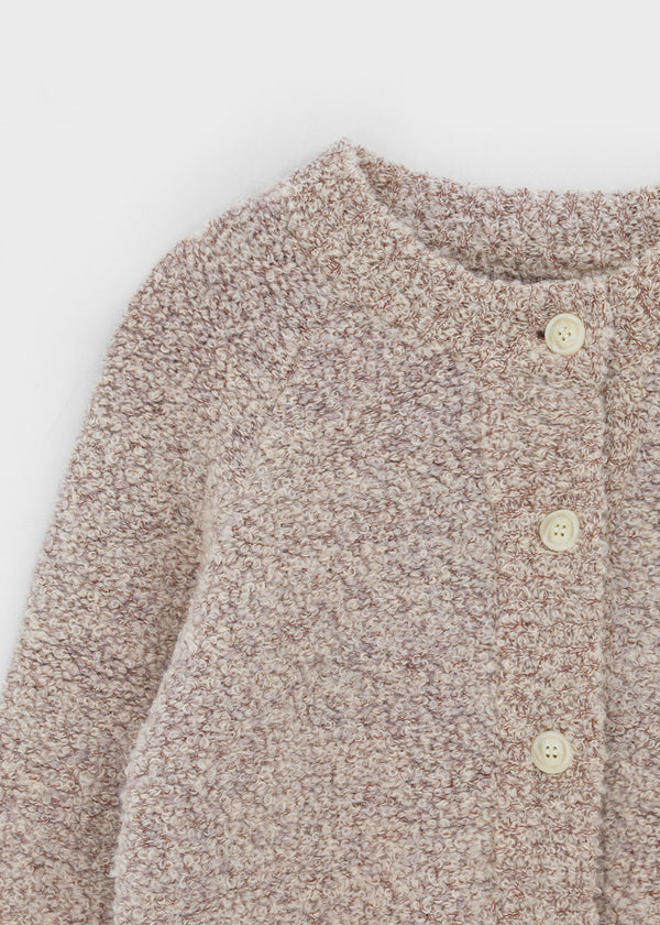 Ronso Boucle Soft Wool Knit Cardigan