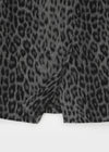 Compton Back-banded Leopard Wool Midi Skirt