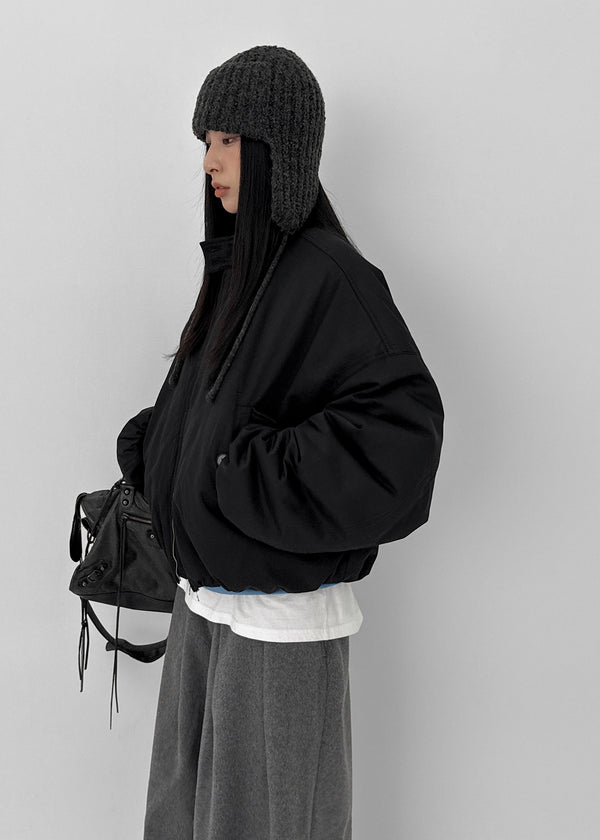 Cooltin Knit Ribbed Earflap Beanie (30% Alpaca)