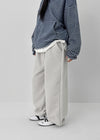 (UNISEX) Pondin Banding Fleece Wide Jogger Pants