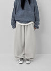 (UNISEX) Pondin Banding Fleece Wide Jogger Pants