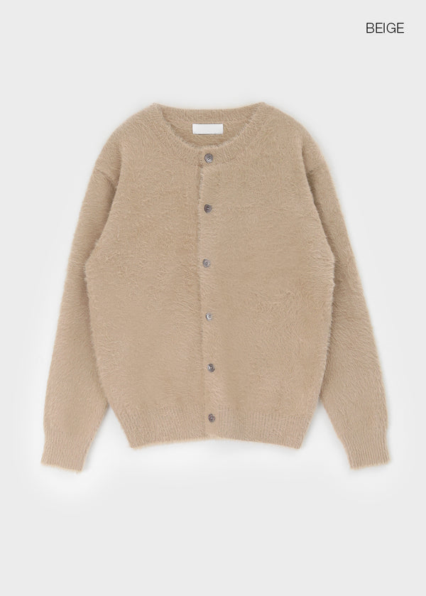 Solar Loose Fit Fur Cardigan