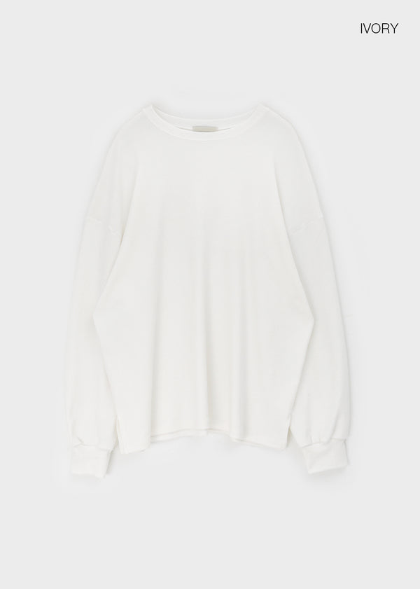 Ctang Overfit Peach Fleece Long Sleeve T-shirt