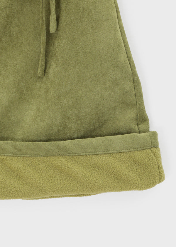 Shatting Fleece Fleece Suede Midi Skirt
