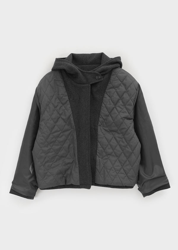 Bollen Duffel Quilted Hooded Short Coat (1 Oz)