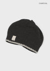 Deltoy Color Block Patch Wool Knit Beanie