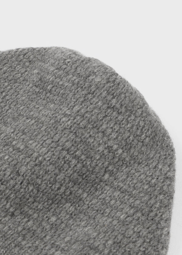 Deltoy Color Block Patch Wool Knit Beanie