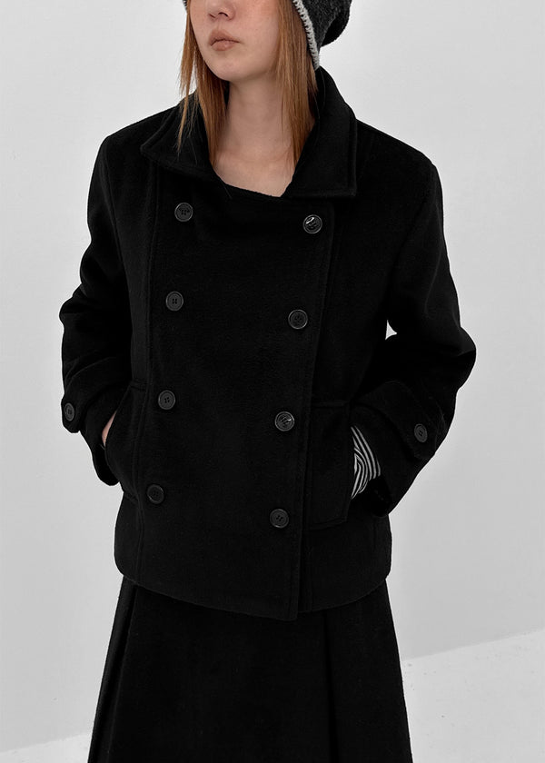 Elti Quilting Double Button Short Coat (6 oz)