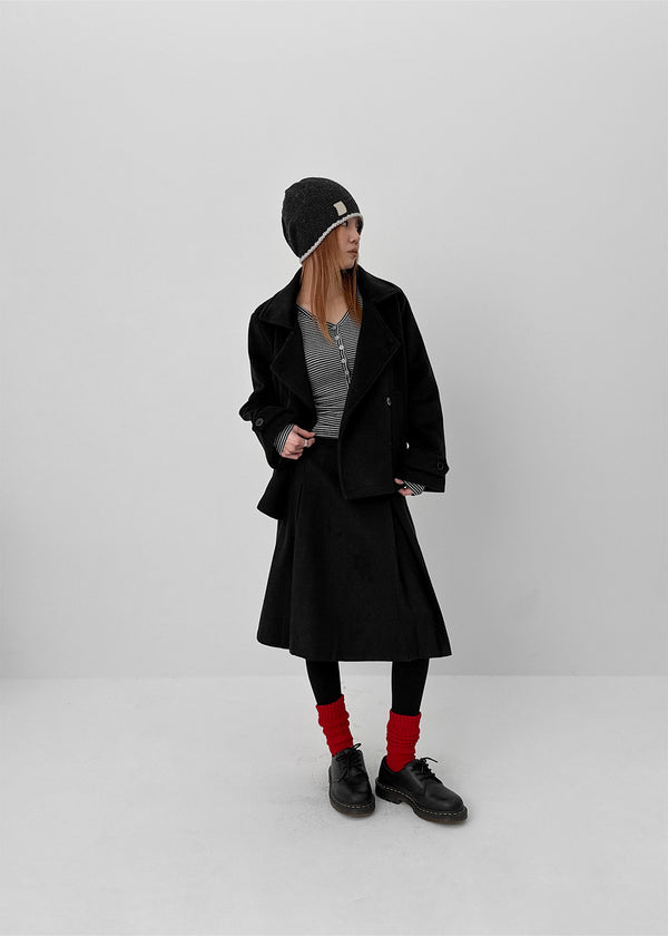 Elti Quilting Double Button Short Coat (6 oz)