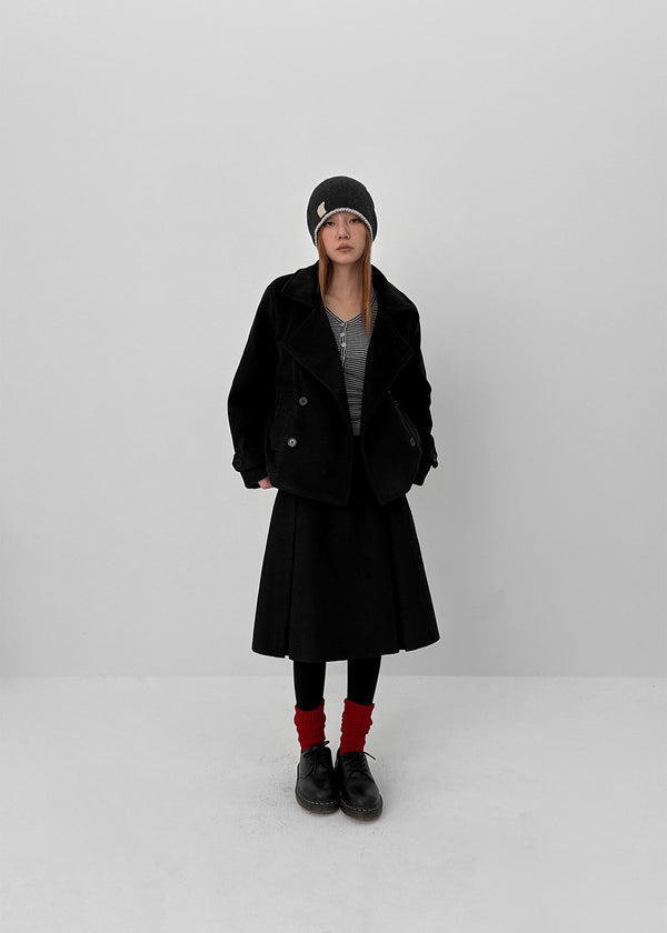 Elti Quilting Double Button Short Coat (6 oz)