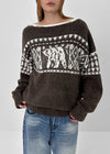 Kracha Nordic Boat-Neck Wool Knit