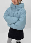 Caltree Duck-Down Hooded Cropped Padded Jacket