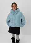 Caltree Duck-Down Hooded Cropped Padded Jacket