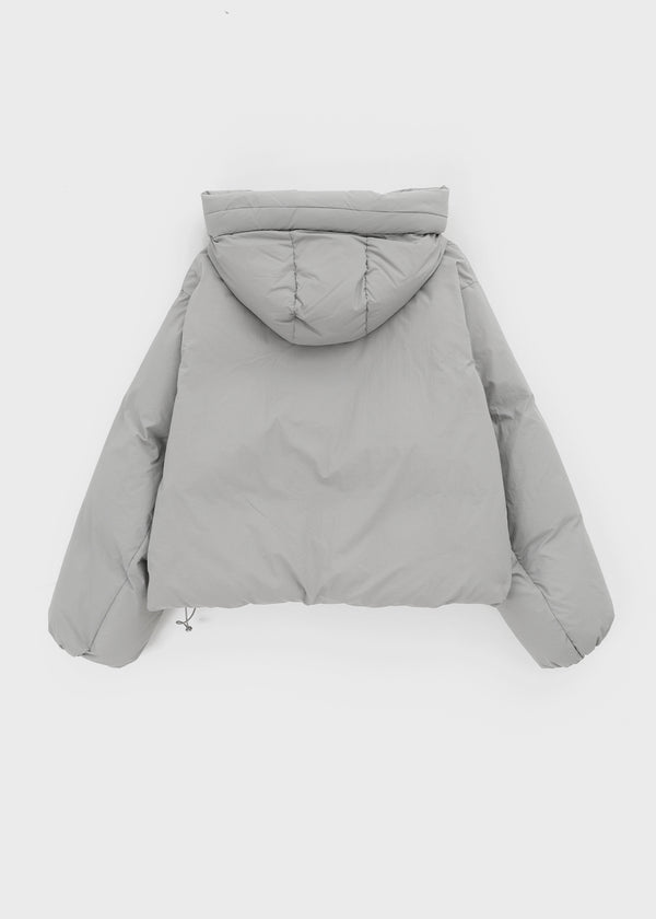 Caltree Duck-Down Hooded Cropped Padded Jacket