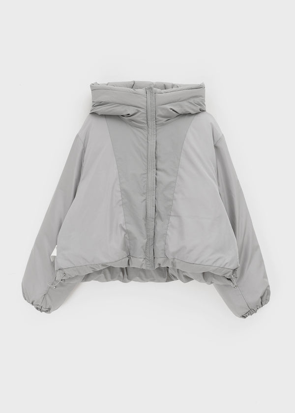 Caltree Duck-Down Hooded Cropped Padded Jacket